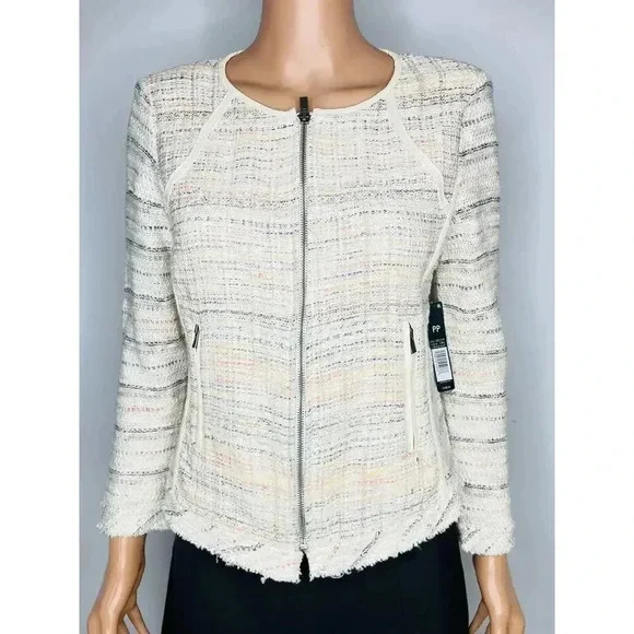 NIC + ZOE Dandelion Raw-Edge Jacket size PP NWT - Picture 2 of 12